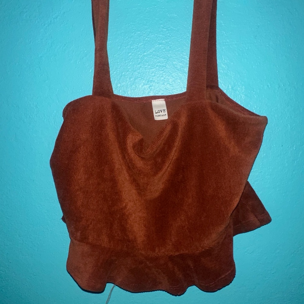 Corduroy crop top